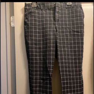 Plaid high waisted pant